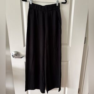 Mango Black Wide Leg Pants